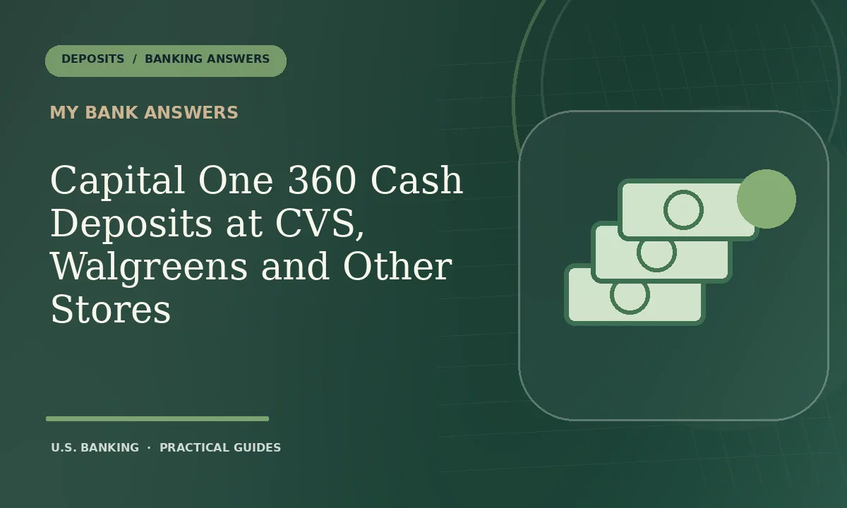 Illustration for Capital One 360 Cash Deposits at CVS, Walgreens and Other Stores