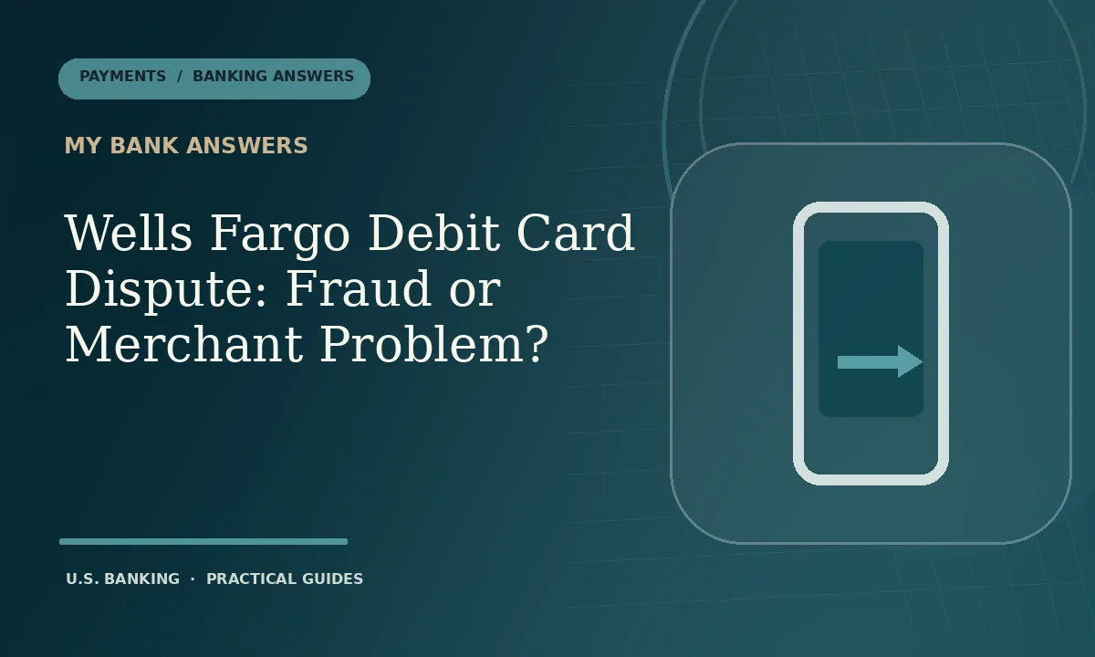 Illustration for Wells Fargo Debit Card Dispute: Fraud or Merchant Problem?