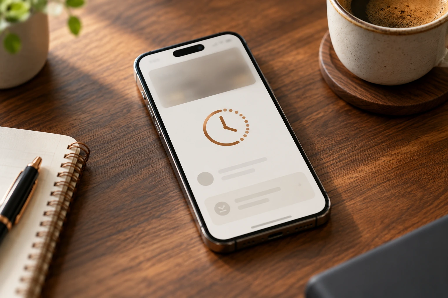 A pending payment on a smartphone
