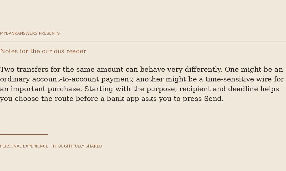 Choose the payment route before the deadline