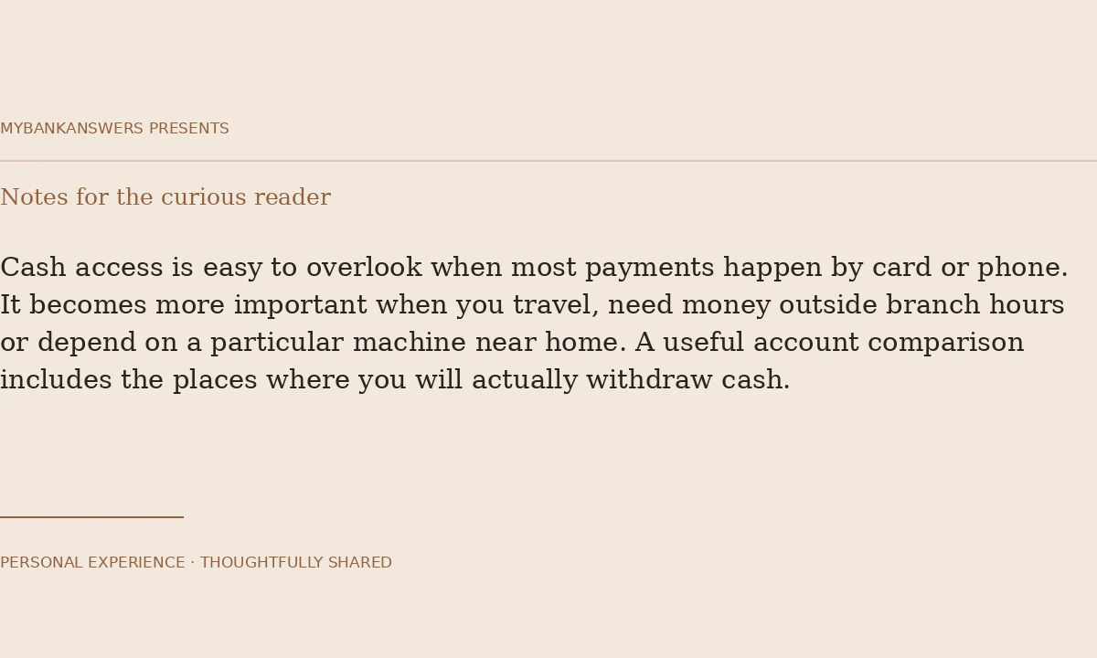 Plan cash access before you need the cash